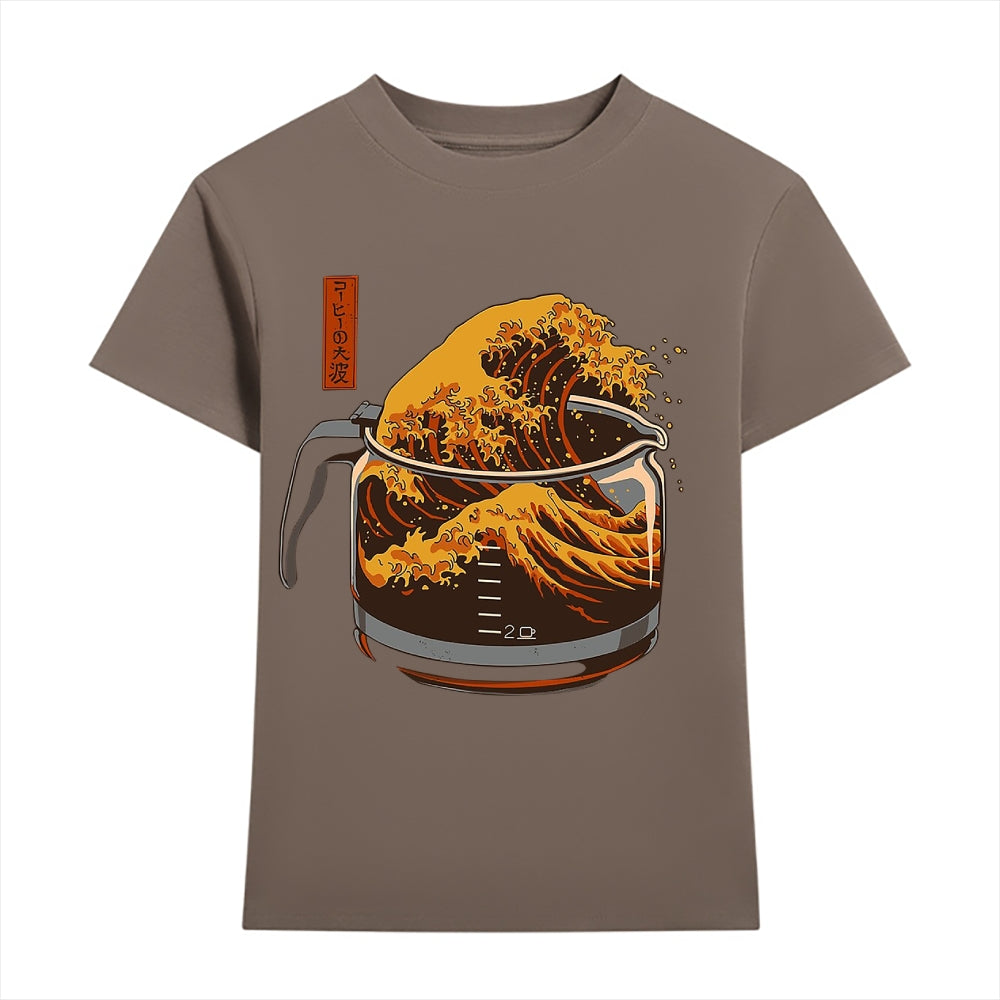 Coffee Great Wave Japanese Style Women's Classic Tee