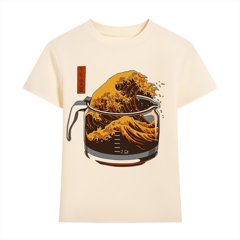 Coffee Great Wave Japanese Style Women's Classic Tee
