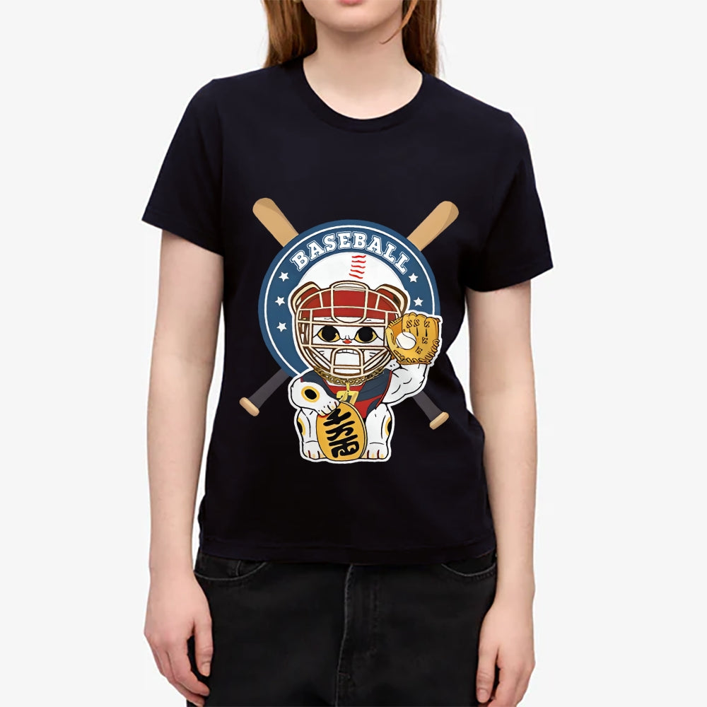 Baseball Cat Japanese Style Women's Classic Tee
