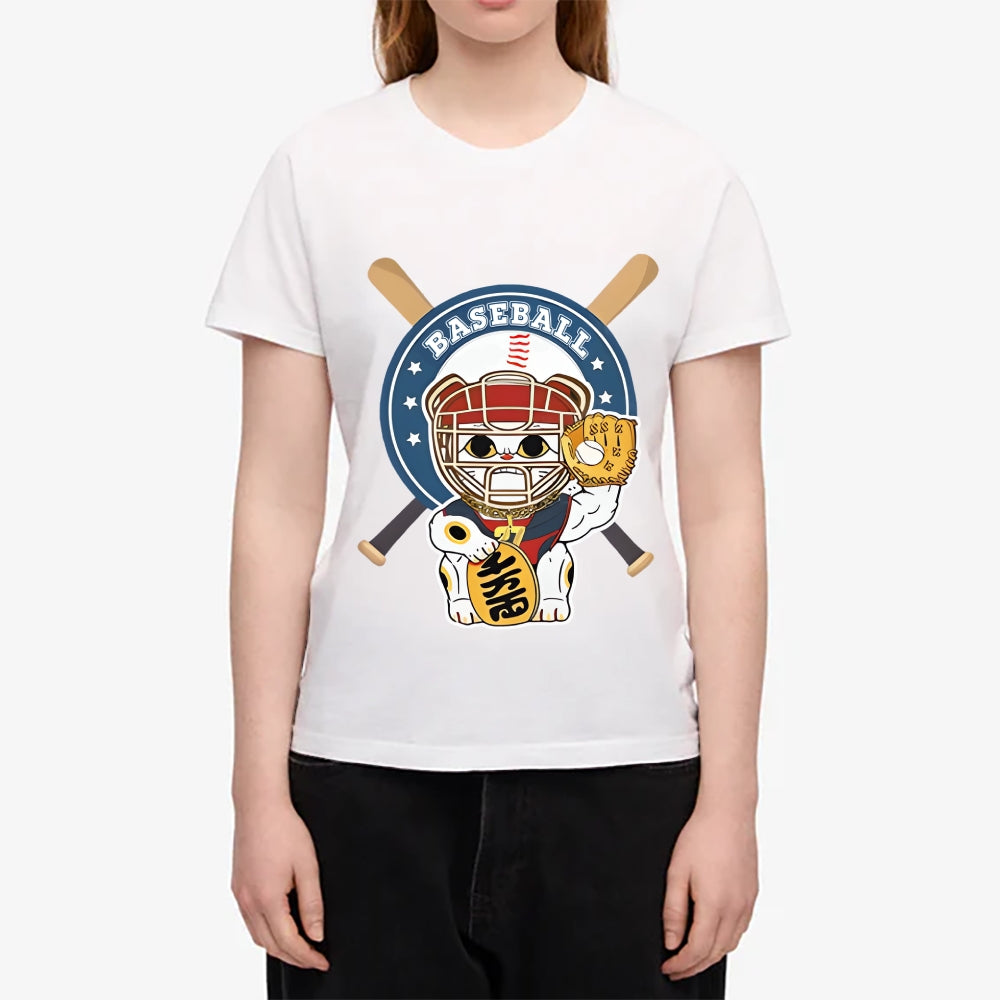 Baseball Cat Japanese Style Women's Classic Tee