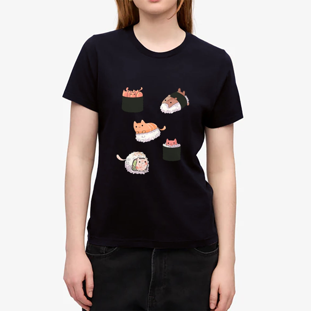 Cat Sushi Japanese Style Women's Classic Tee
