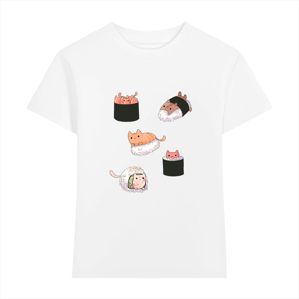 Cat Sushi Japanese Style Women's Classic Tee