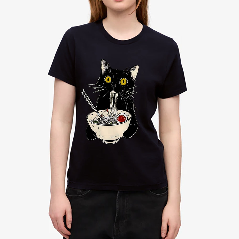 Ramen Cat Japanese Style Women's Classic Tee
