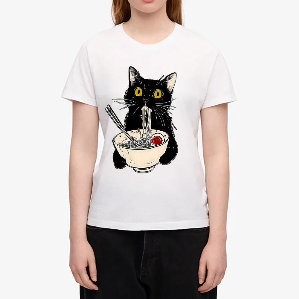 Ramen Cat Japanese Style Women's Classic Tee