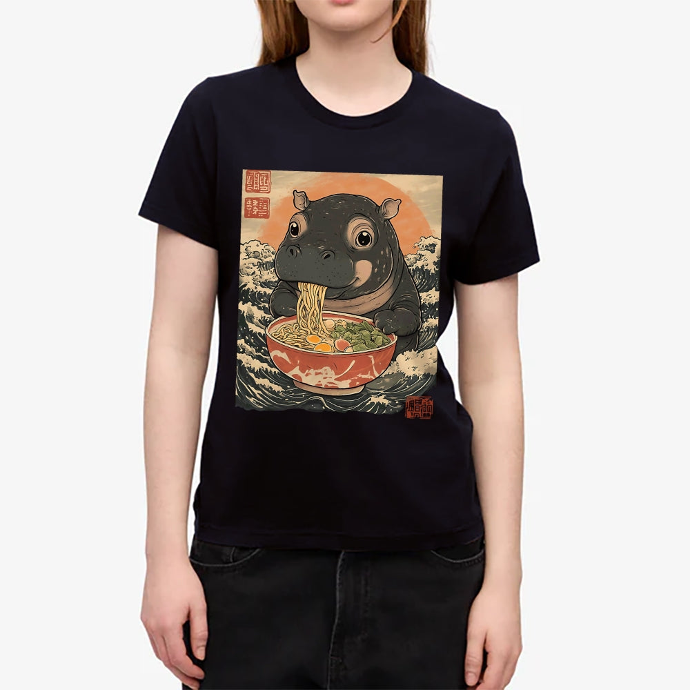Hippo Ramen Japanese Style Women's Classic Tee