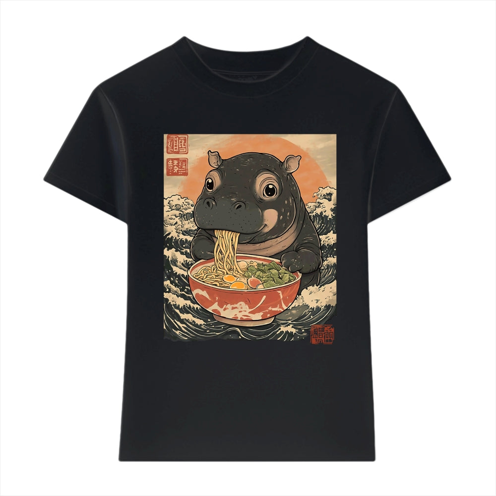 Hippo Ramen Japanese Style Women's Classic Tee