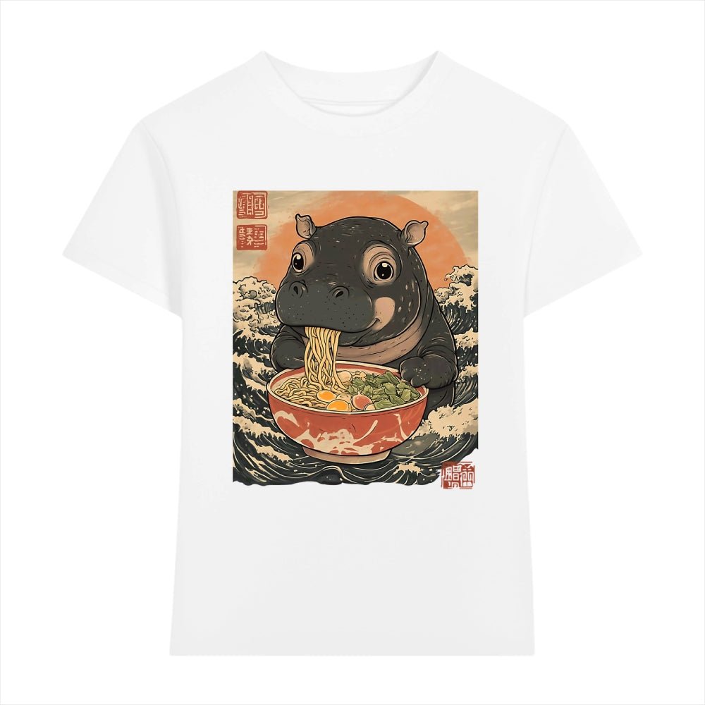 Hippo Ramen Japanese Style Women's Classic Tee