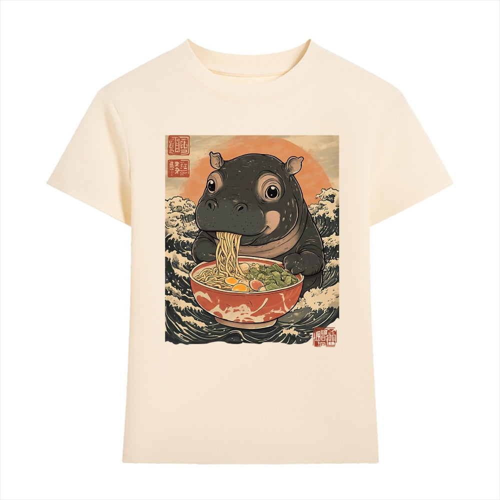 Hippo Ramen Japanese Style Women's Classic Tee