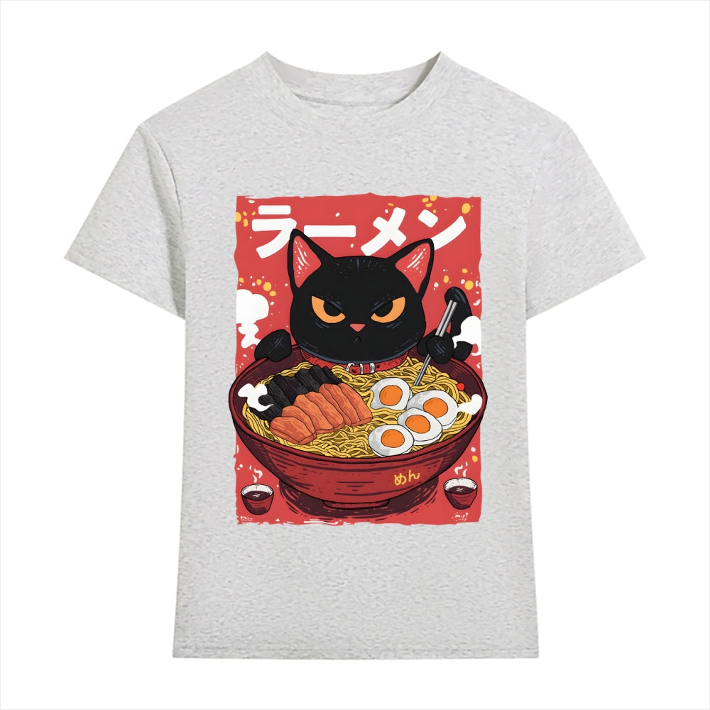 Ramen Black Cat Japanese Style Women's Classic Tee