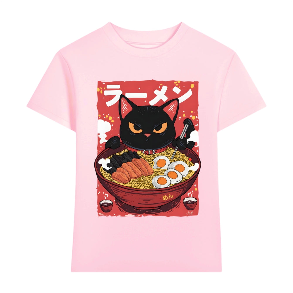 Ramen Black Cat Japanese Style Women's Classic Tee