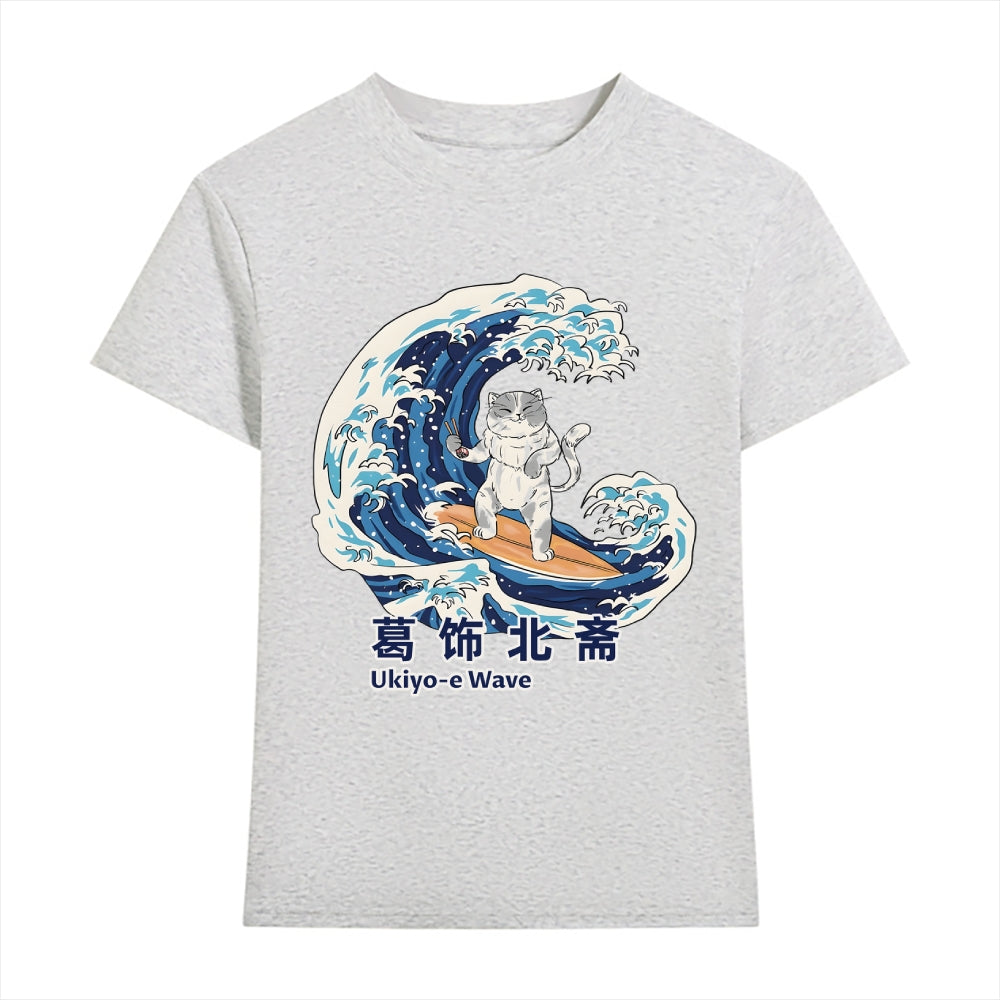 Great Wave Cat Japanese Style Women's Classic Tee