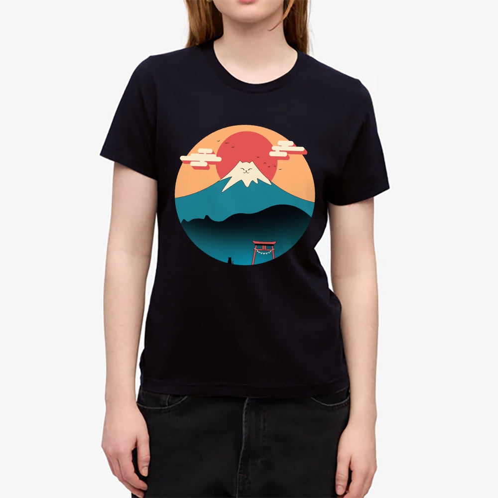 Fuji Cat Japanese Style Women's Classic Tee