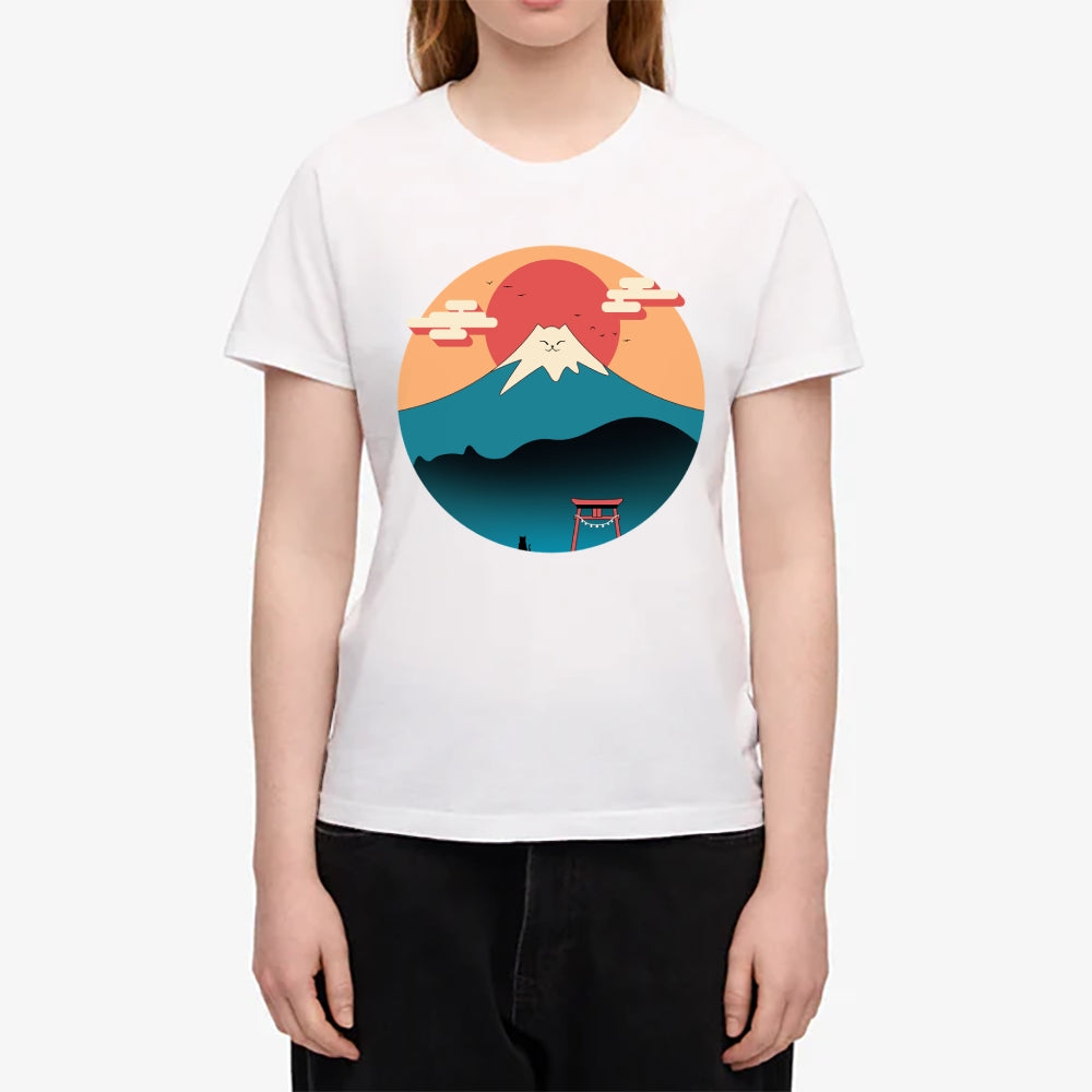 Fuji Cat Japanese Style Women's Classic Tee