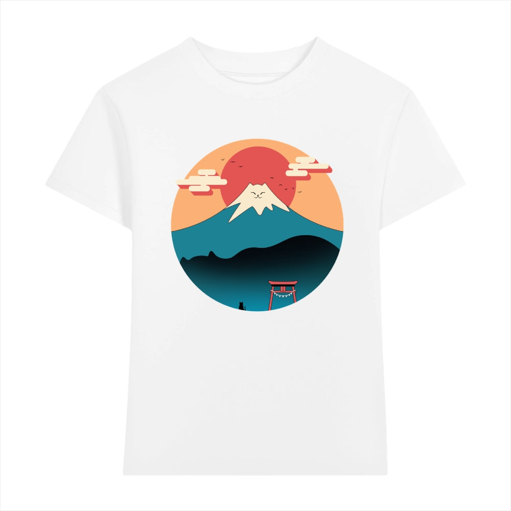 Fuji Cat Japanese Style Women's Classic Tee