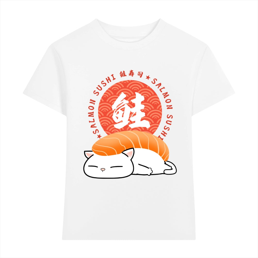 Salmon Cat Japanese Style Women's Classic Tee