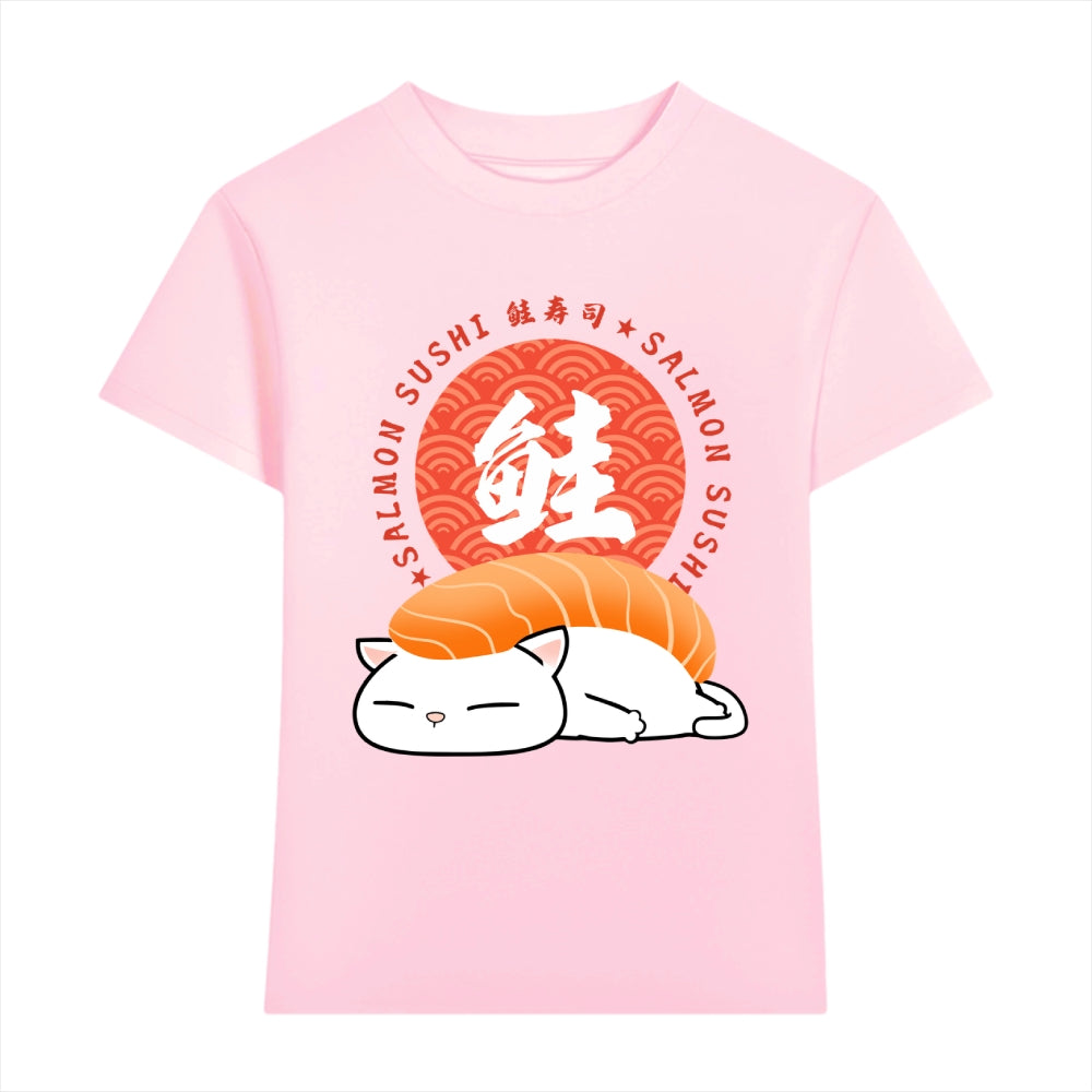 Salmon Cat Japanese Style Women's Classic Tee