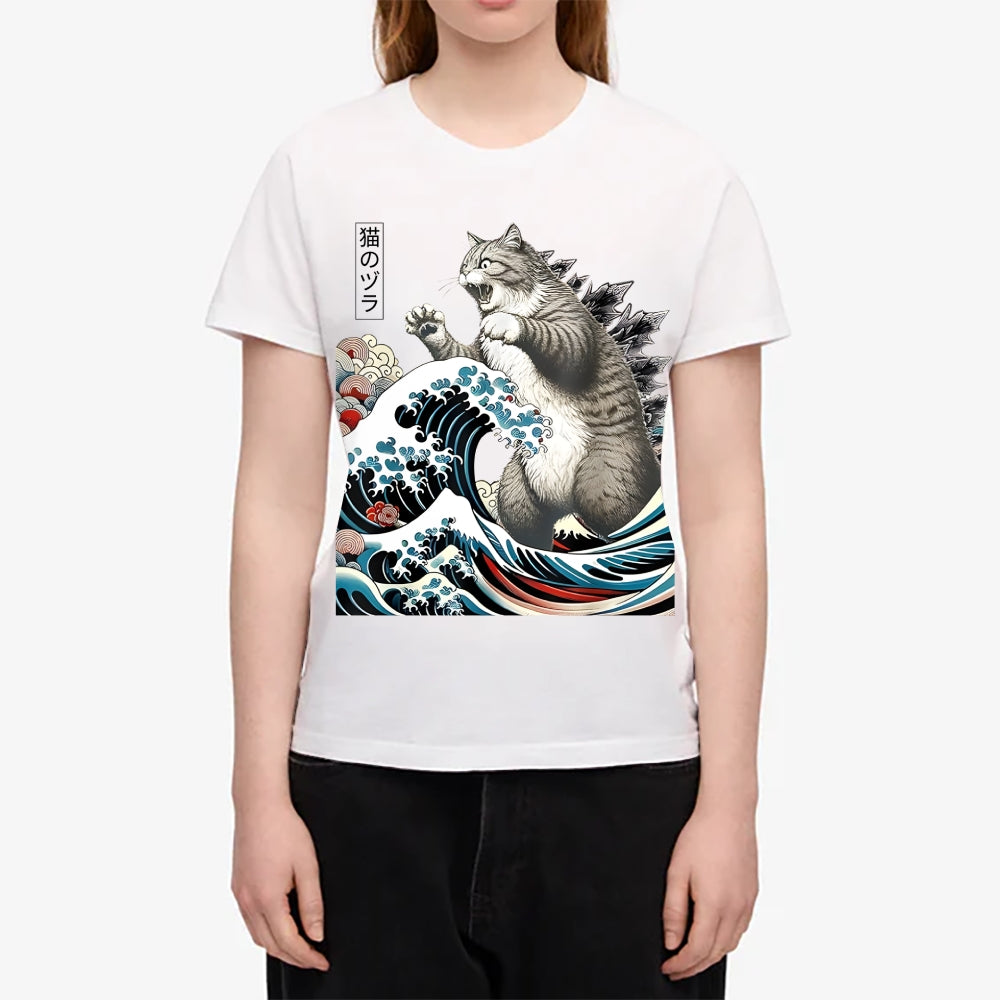 Cat Kaiju Japanese Style Women's Classic Tee