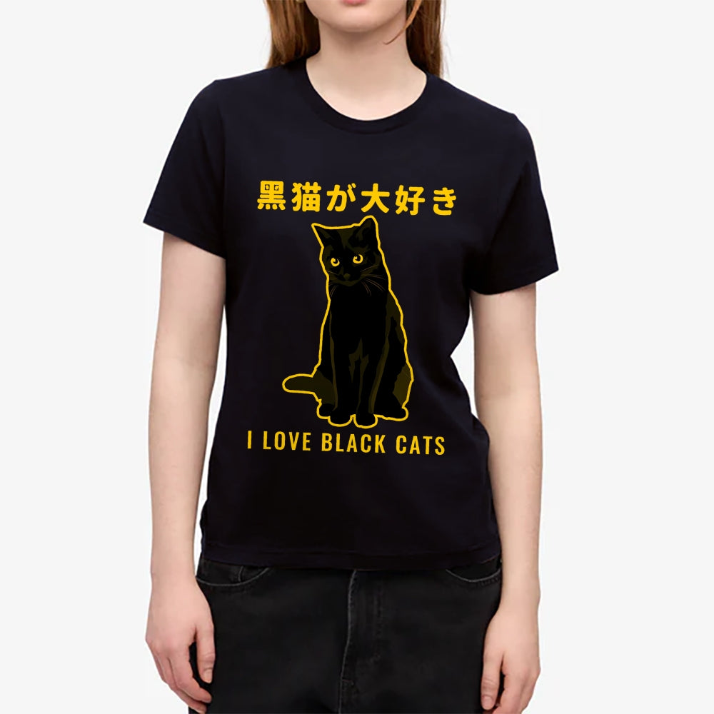 Black Cat Japanese Style Women's Classic Tee