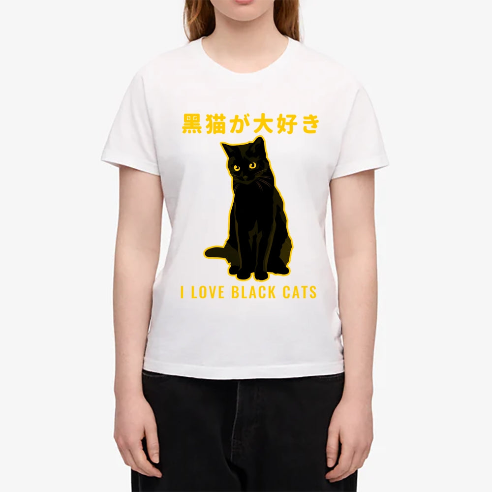 Black Cat Japanese Style Women's Classic Tee