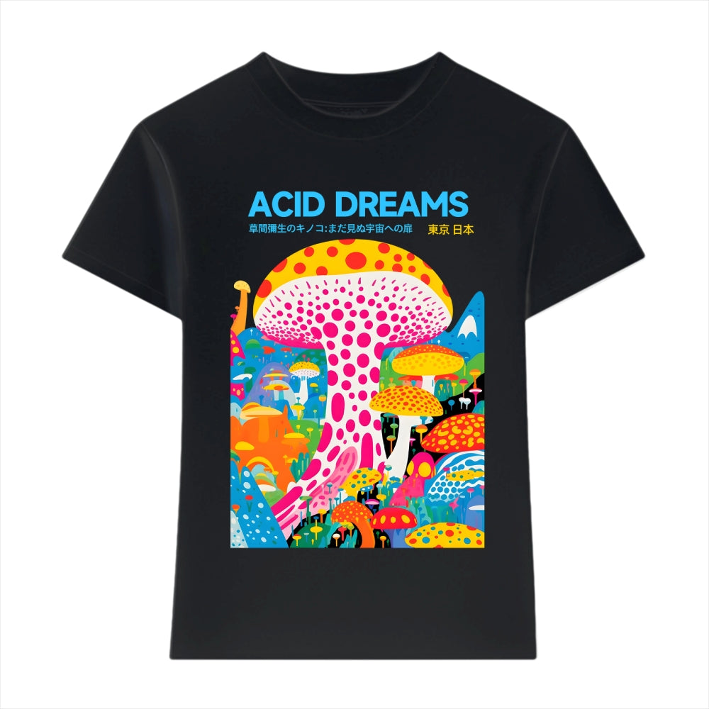 Acid Dream Yayoi Kusama Mushroom Japanese Style Women's Classic Tee