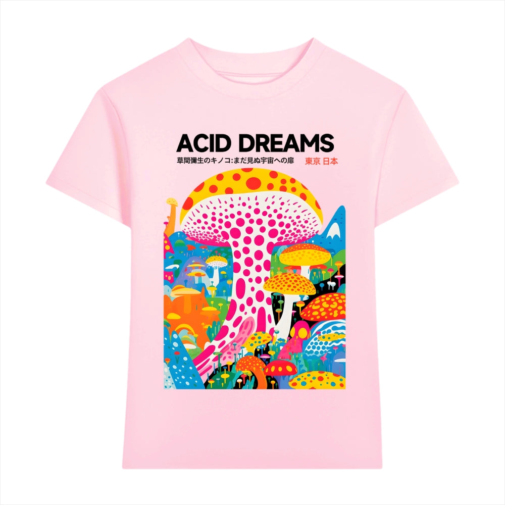 Acid Dream Yayoi Kusama Mushroom Japanese Style Women's Classic Tee