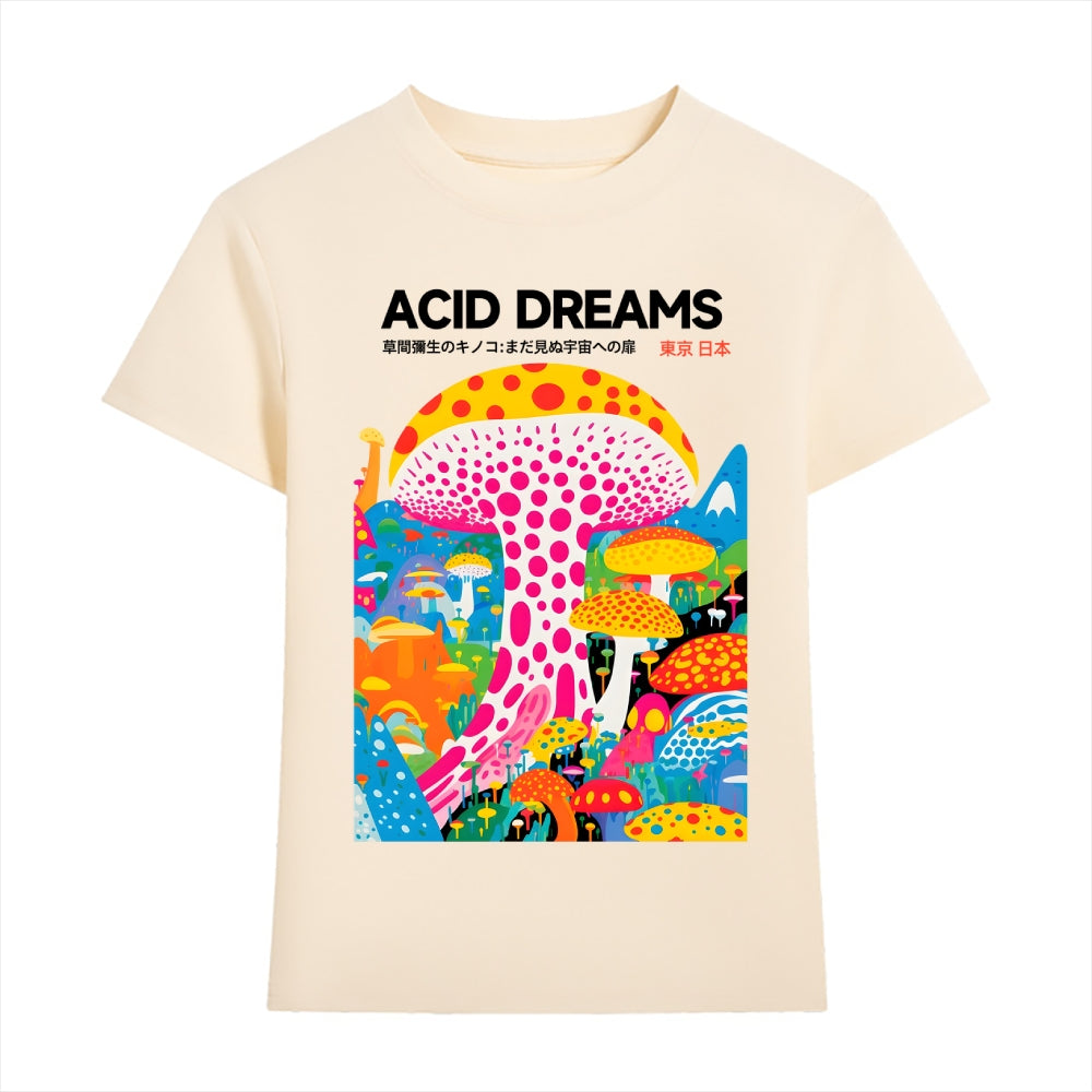 Acid Dream Yayoi Kusama Mushroom Japanese Style Women's Classic Tee