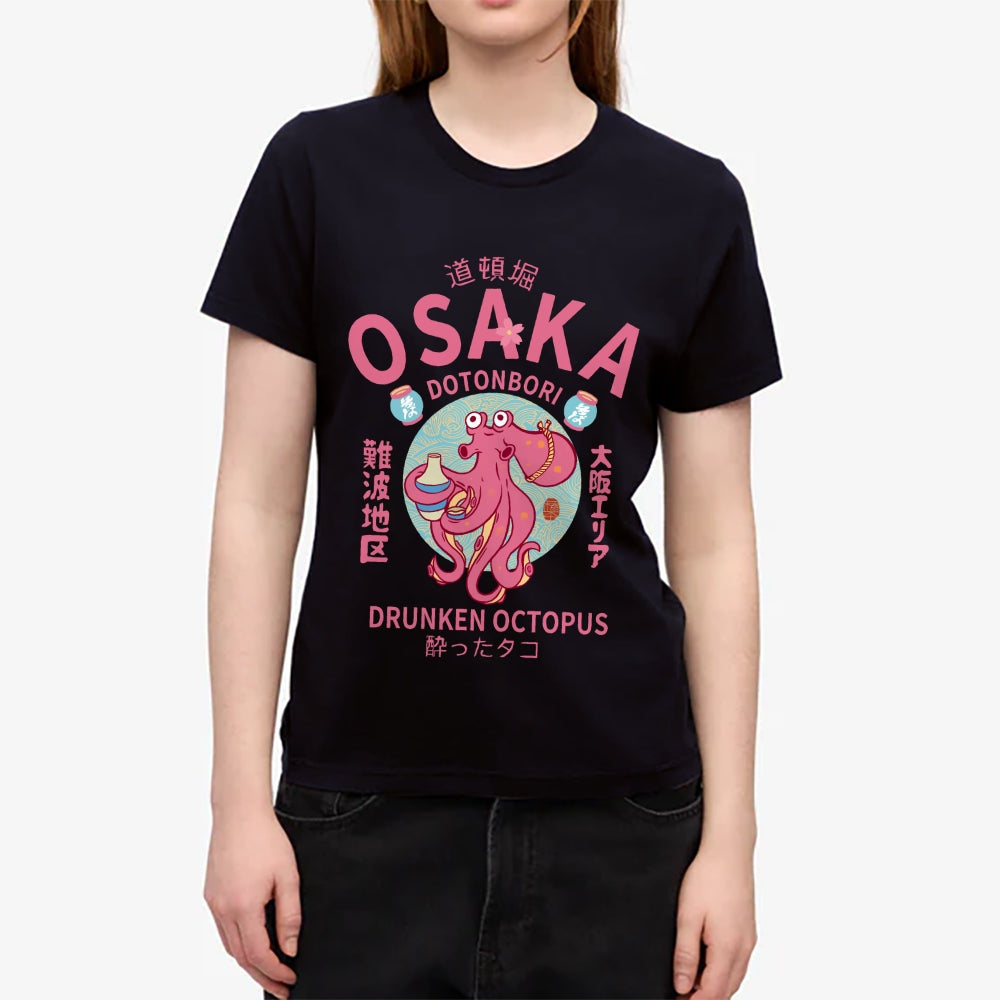 Osaka Drunken Octopus Japanese Style Women's Classic Tee