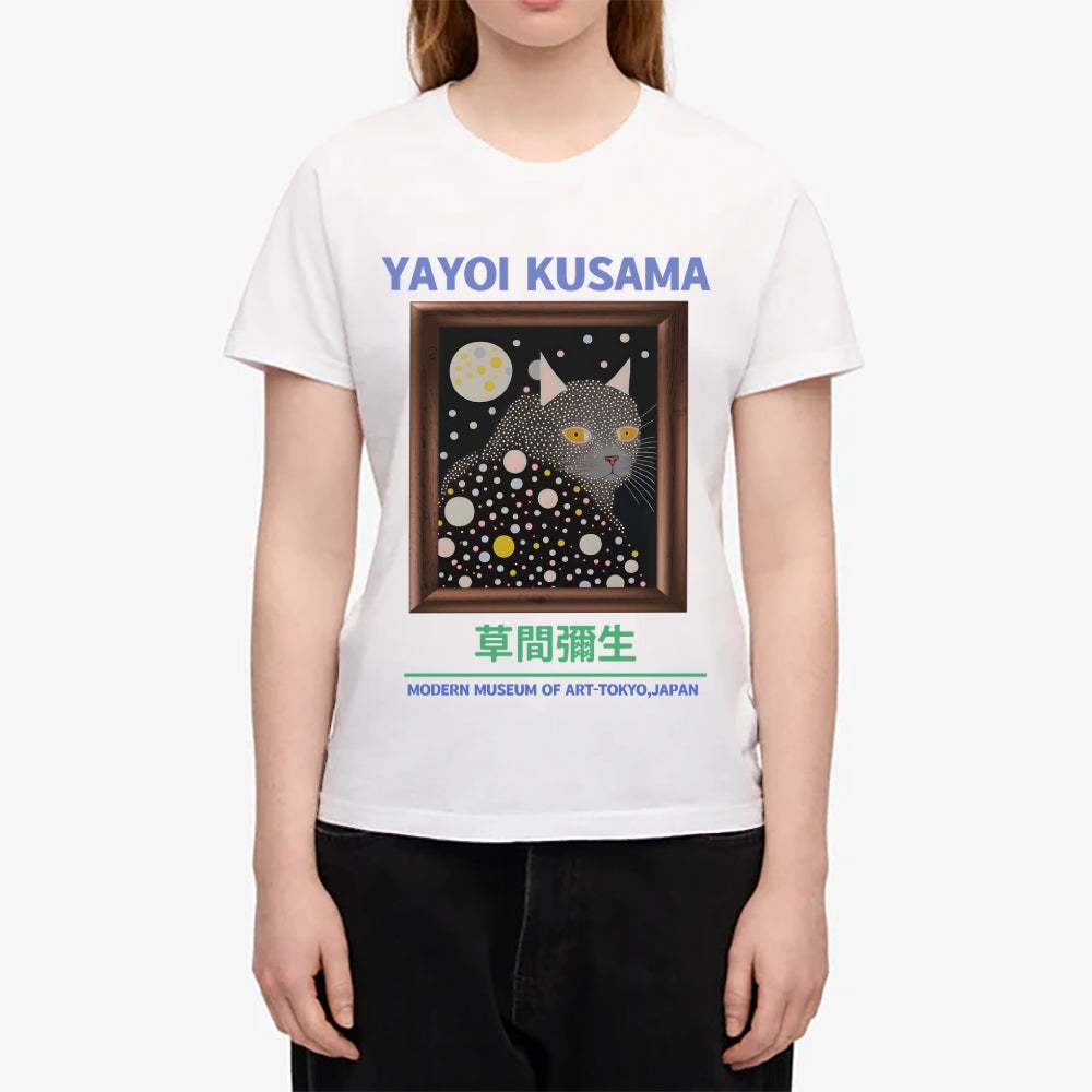 Yayoi Kusama Cat  Japanese Style Women's Classic Tee