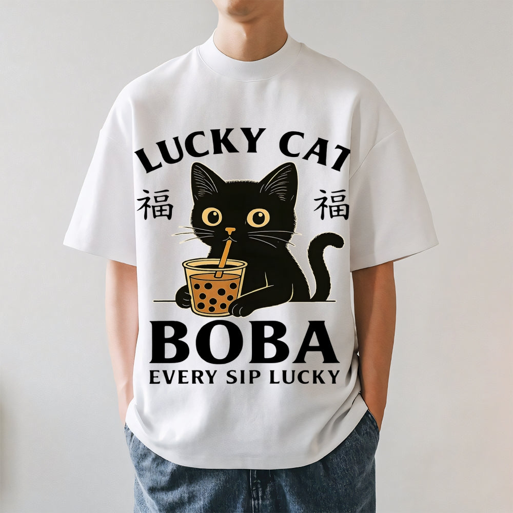 Boba Cat Japanese Style Classic Tee