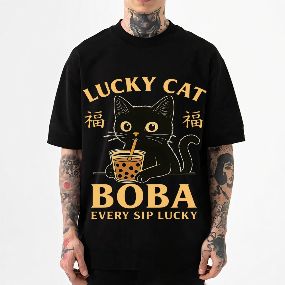 Boba Cat Japanese Style Classic Tee