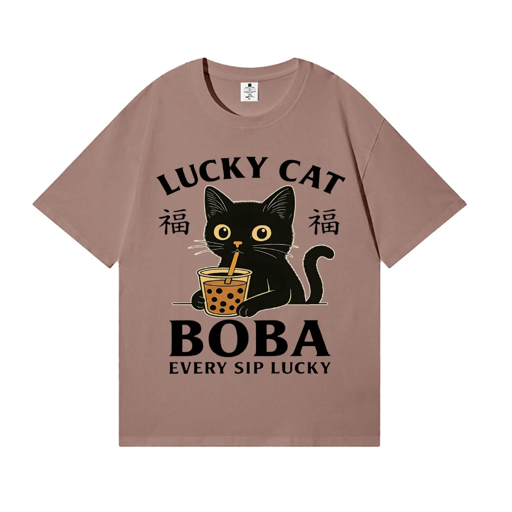 Boba Cat Japanese Style Classic Tee
