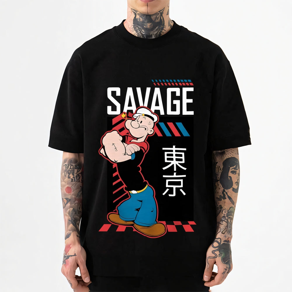 Popeye The Sailor Japanese Style Classic Tee