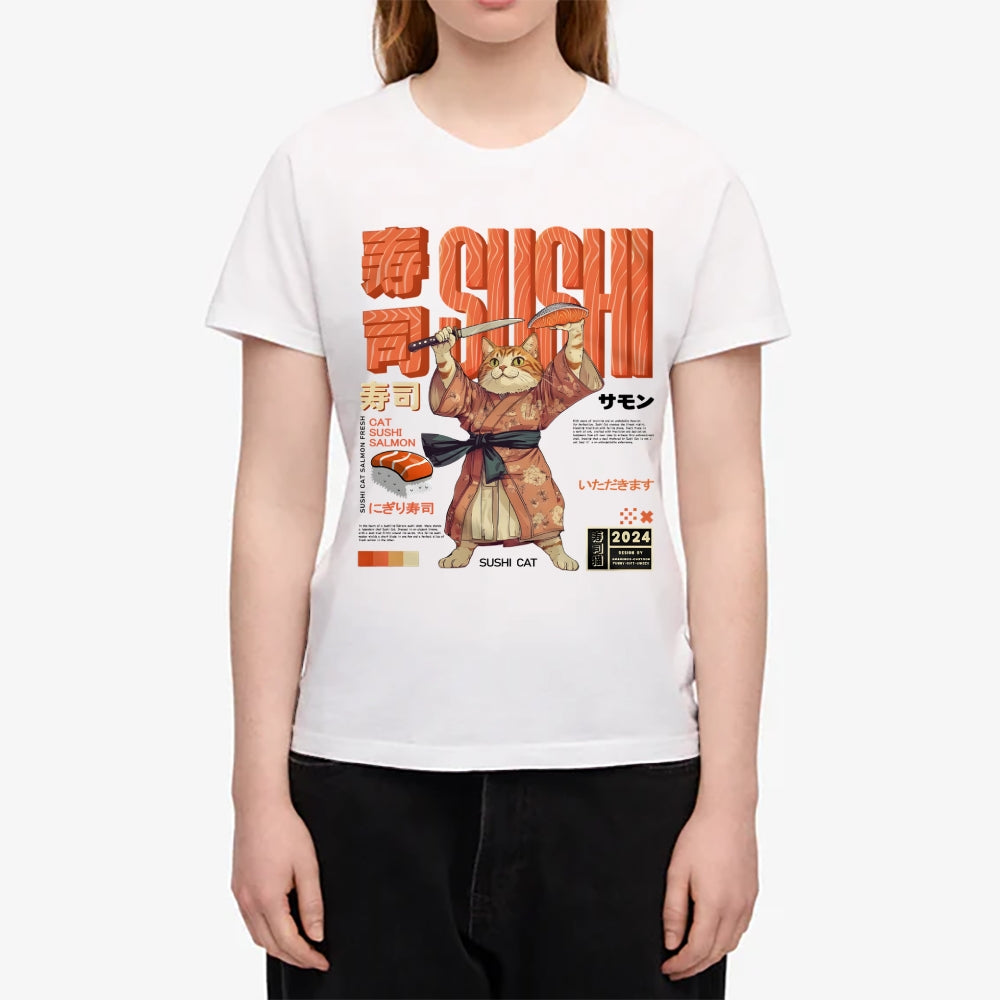 Sushi Cat Japanese Style Women's Classic Tee