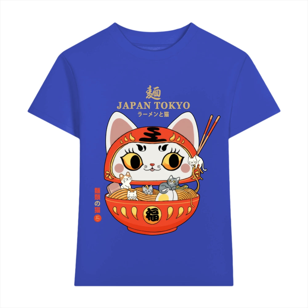 Cat Ramen Daruma Japanese Style Women's Classic Tee