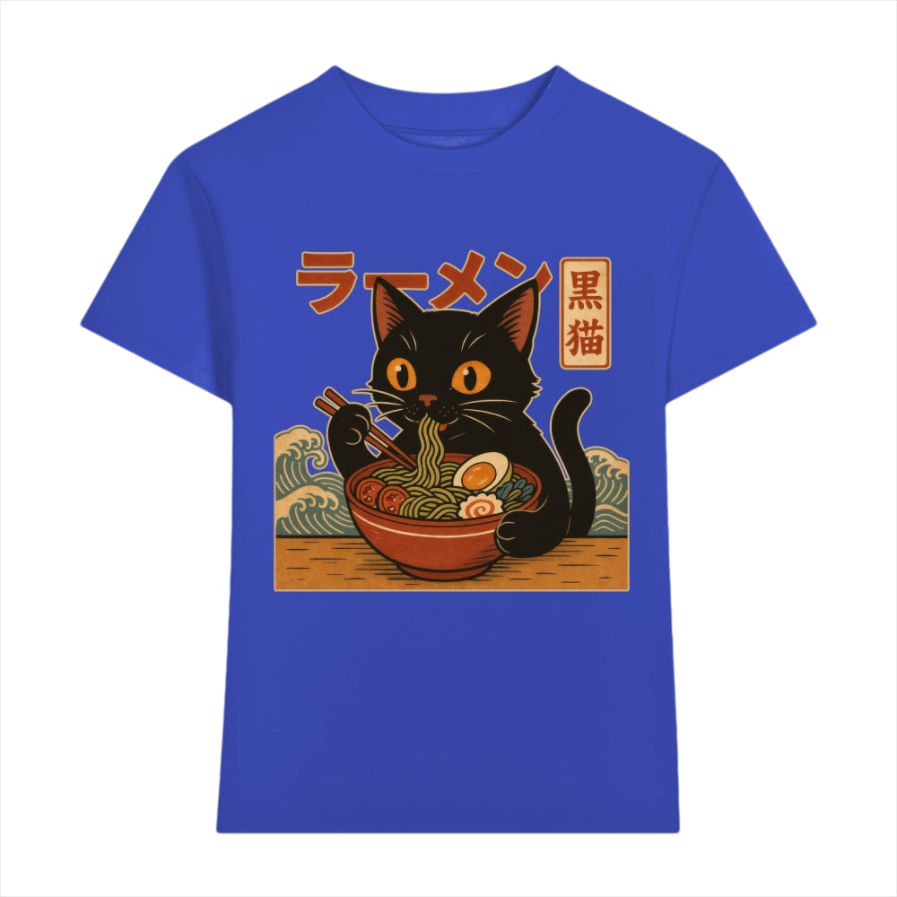 Black Cat Ramen Japanese Style Women's Classic Tee