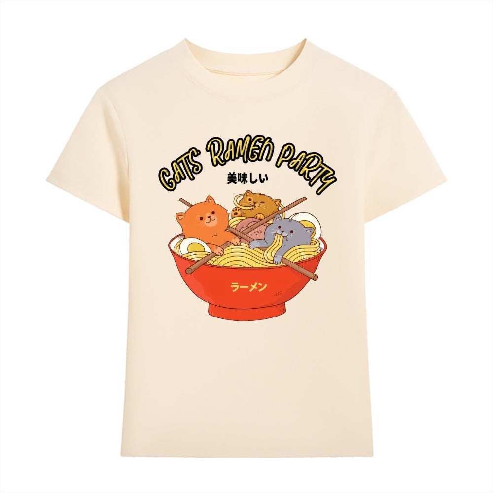 Cat Ramen Japanese Style Women's Classic Tee
