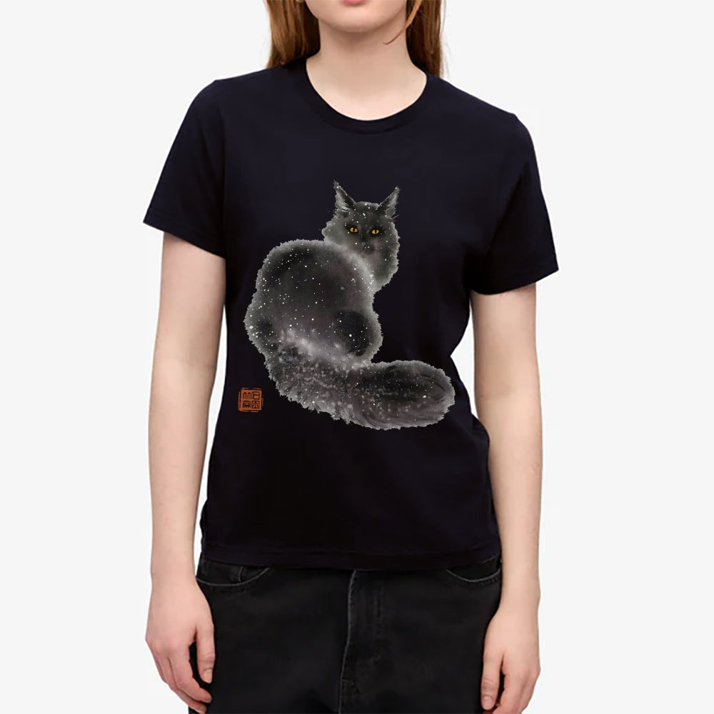 Snow Cat Japanese Style Women's Classic Tee