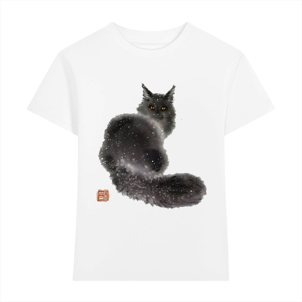 Snow Cat Japanese Style Women's Classic Tee