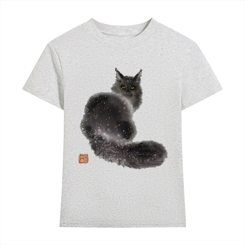 Snow Cat Japanese Style Women's Classic Tee