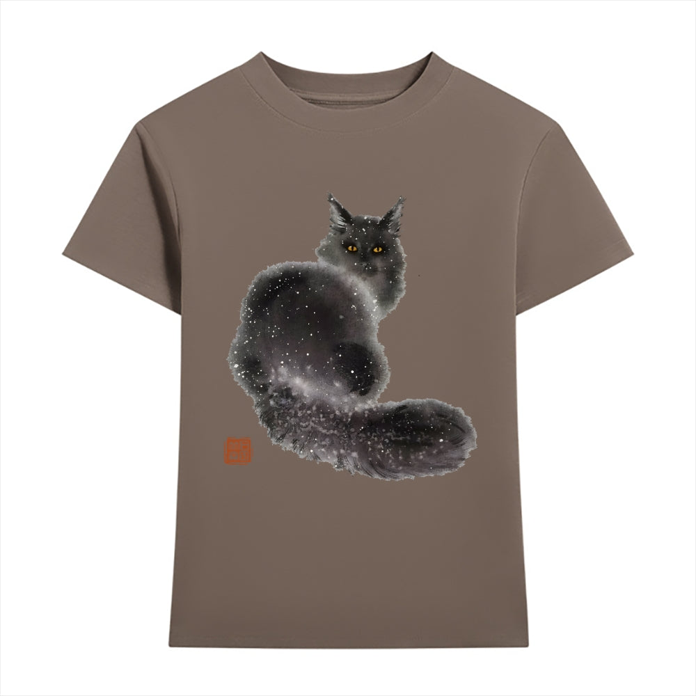 Snow Cat Japanese Style Women's Classic Tee