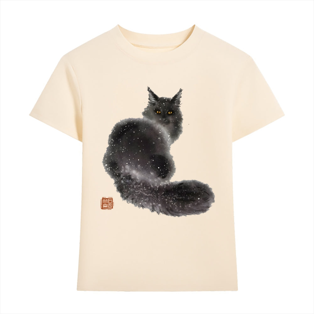 Snow Cat Japanese Style Women's Classic Tee