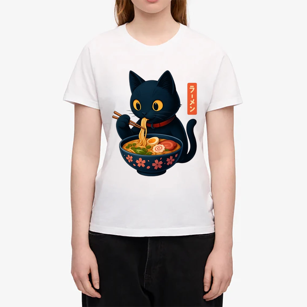 Cat Ramen Japanese Style Women's Classic Tee