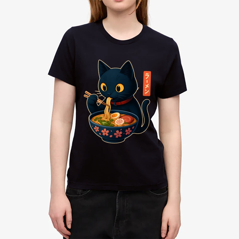 Cat Ramen Japanese Style Women's Classic Tee
