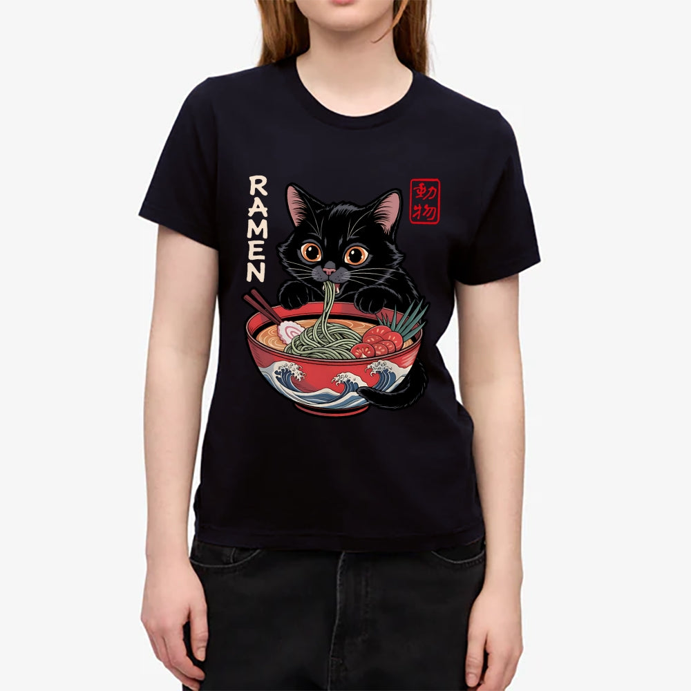 Ramen Cat Japanese Style Women's Classic Tee