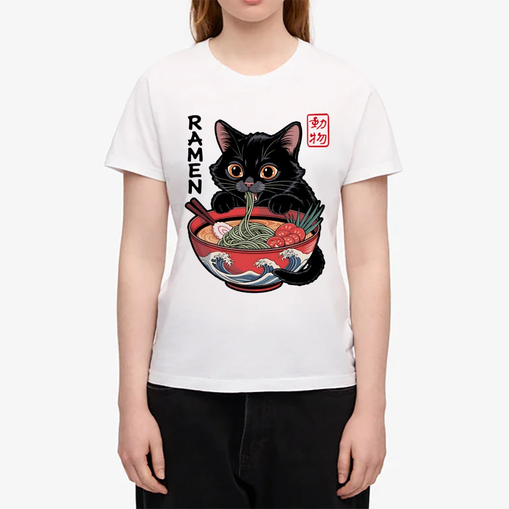 Ramen Cat Japanese Style Women's Classic Tee