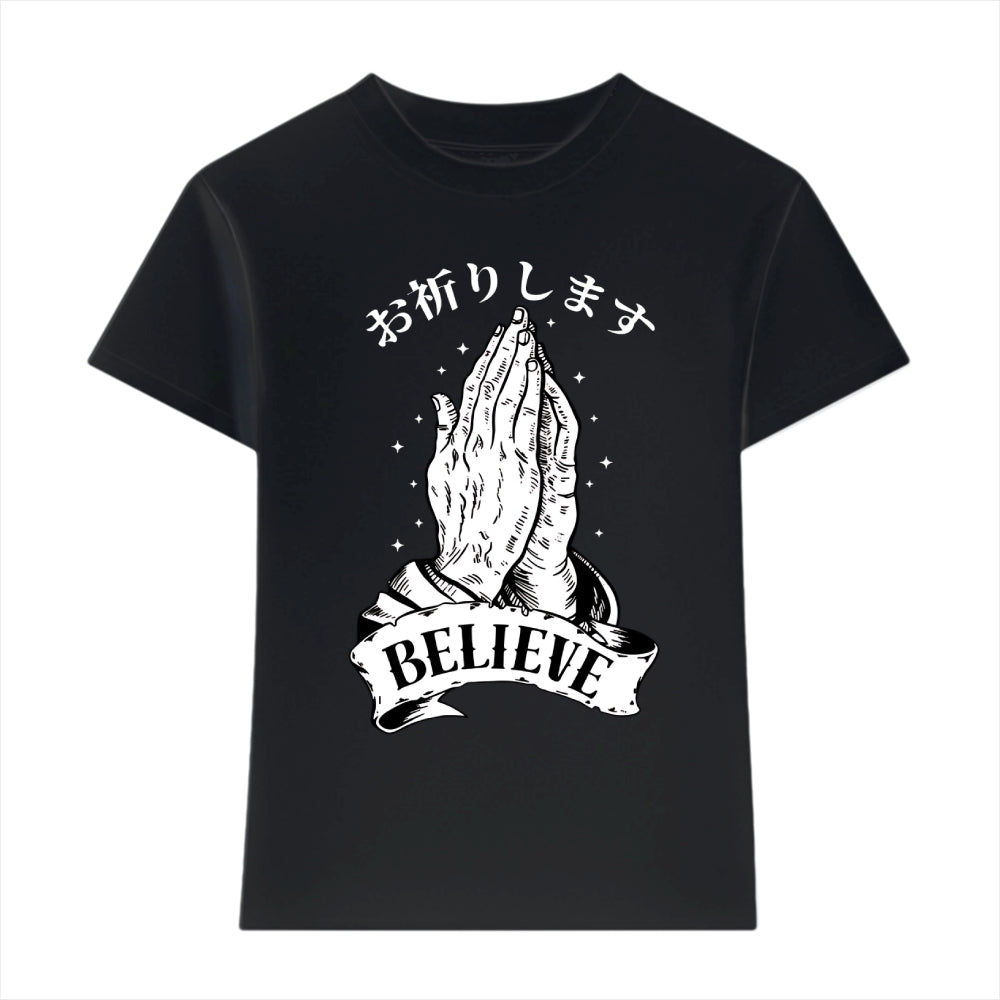 Easter Believe Japanese Style Women's Classic Tee