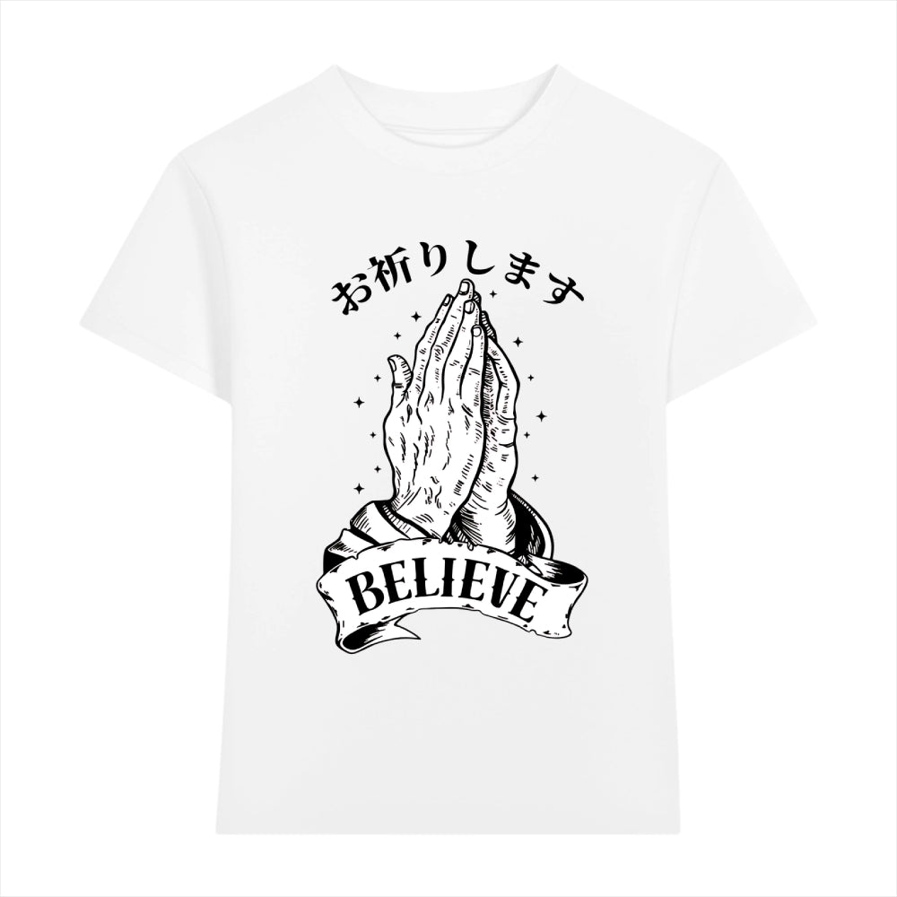 Easter Believe Japanese Style Women's Classic Tee