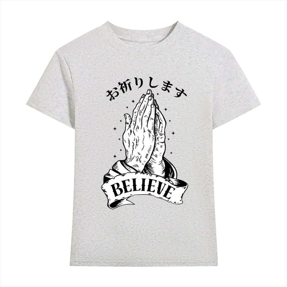 Easter Believe Japanese Style Women's Classic Tee