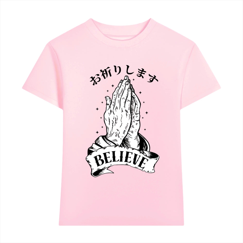 Easter Believe Japanese Style Women's Classic Tee