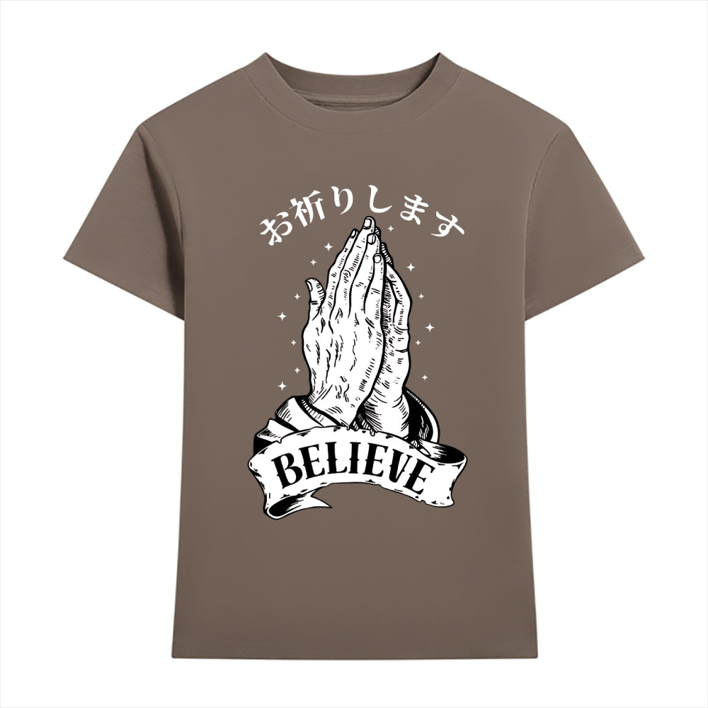 Easter Believe Japanese Style Women's Classic Tee